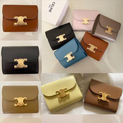 CELINE【入手困難】可愛い ★TRIOMPHE SMALL FLAP WALLET★ 全色